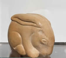 Anne Oldach carvings at Station Gallery