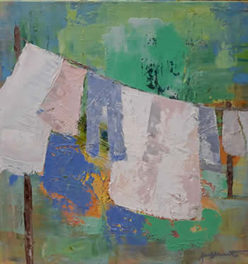 Judy Weinstein paintings at Station Gallery