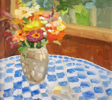 Virginia Jacobs paintings at Station Gallery