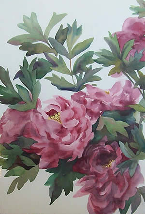 Marjorie Egee watercolors at Station Gallery
