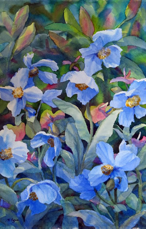 Marjorie Egee watercolors at Station Gallery