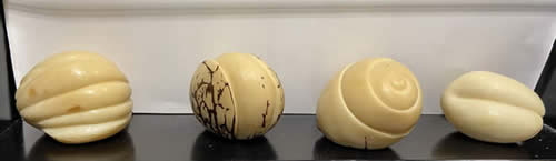 Anne Oldach carved curios at Station Gallery