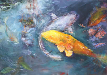 Nanci Hersh paintings at Station Gallery