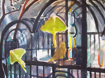 Tamara Krendel watercolors at Station Gallery