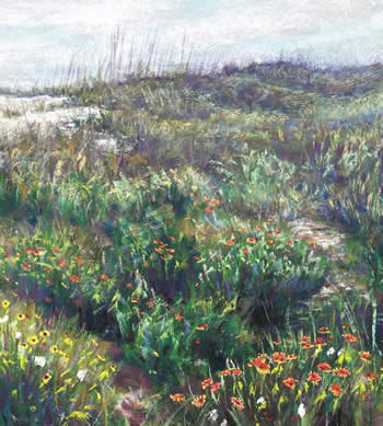 Hope Hanes pastels at Station Gallery