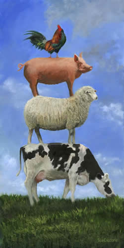 Sue Ciccone paintings at Station Gallery