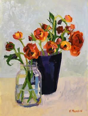 Kate Mundie paintings at Station Gallery