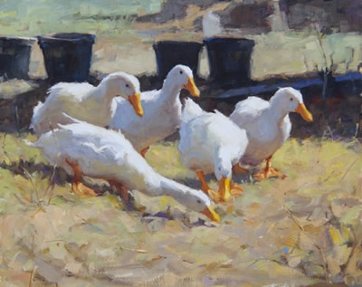 Lynne Lockhart paintings at Station Gallery