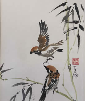 Nancy West paintings at Station Gallery