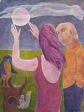 Elizabeth Borne paintings at Statioin Gallery