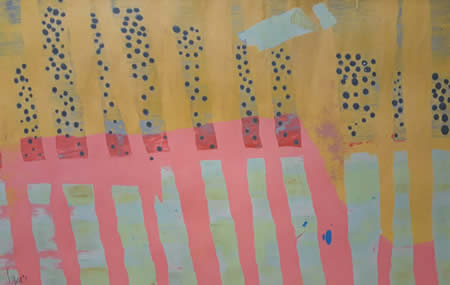 Mitch Lyons clay monoprints at Station Gallery