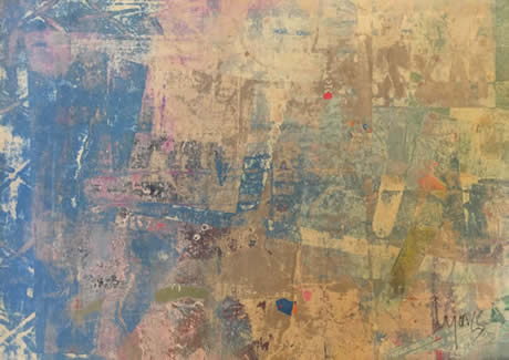 Mitch Lyons clay monoprints at Station Gallery