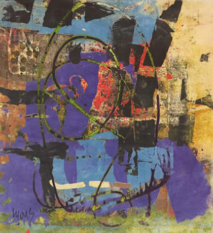 Mitch Lyons clay monoprints at Station Gallery
